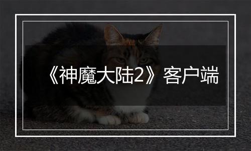 《神魔大陆2》客户端