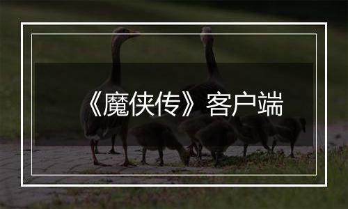 《魔侠传》客户端