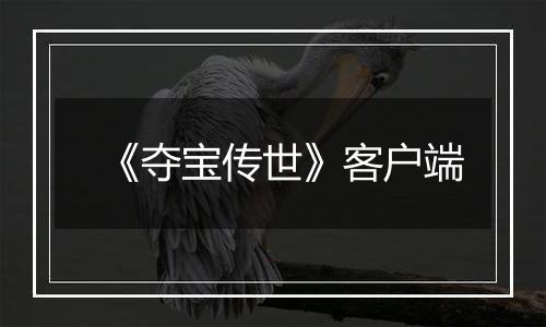 《夺宝传世》客户端