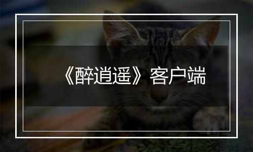《醉逍遥》客户端
