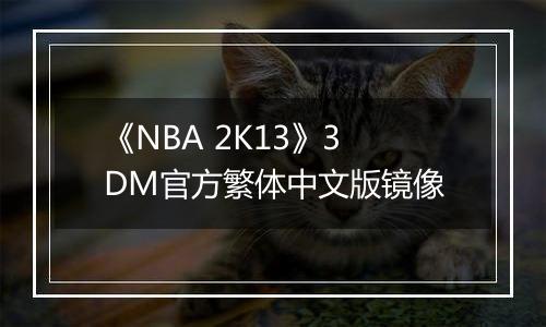 《NBA 2K13》3DM官方繁体中文版镜像
