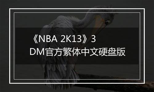 《NBA 2K13》3DM官方繁体中文硬盘版