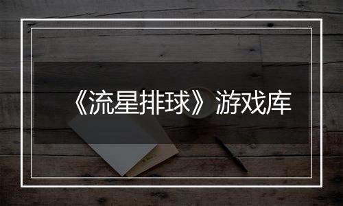 《流星排球》游戏库