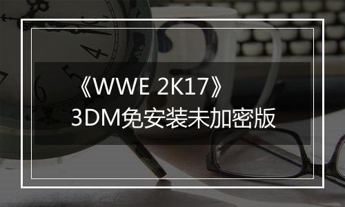 《WWE 2K17》3DM免安装未加密版