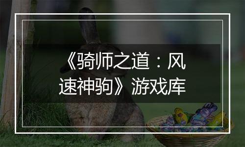 《骑师之道：风速神驹》游戏库