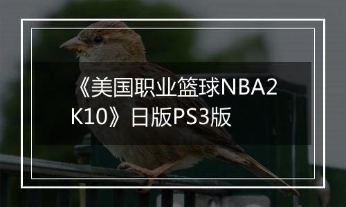 《美国职业篮球NBA2K10》日版PS3版