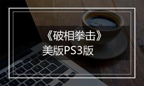 《破相拳击》美版PS3版