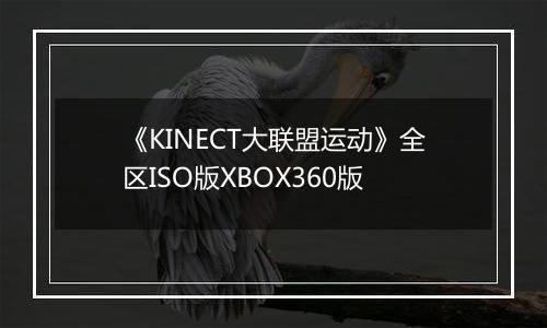 《KINECT大联盟运动》全区ISO版XBOX360版