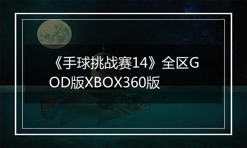 《手球挑战赛14》全区GOD版XBOX360版