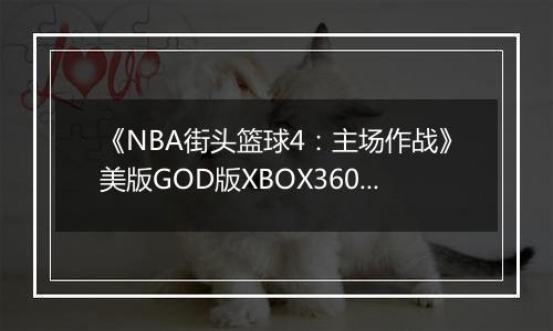 《NBA街头篮球4：主场作战》美版GOD版XBOX360版