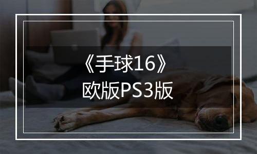 《手球16》  欧版PS3版