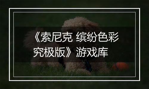 《索尼克 缤纷色彩 究极版》游戏库