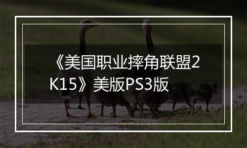 《美国职业摔角联盟2K15》美版PS3版