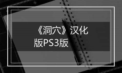 《洞穴》汉化版PS3版