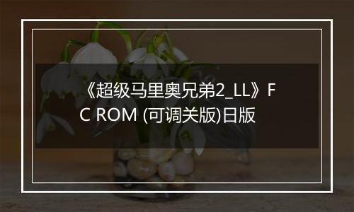 《超级马里奥兄弟2_LL》FC ROM (可调关版)日版