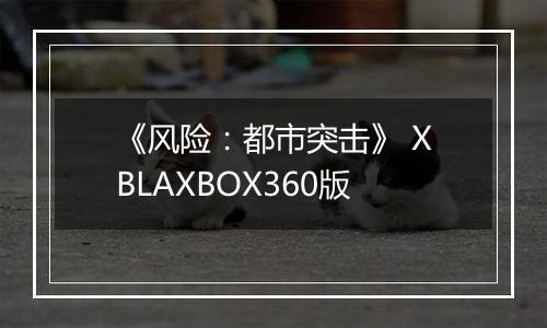 《风险：都市突击》 XBLAXBOX360版