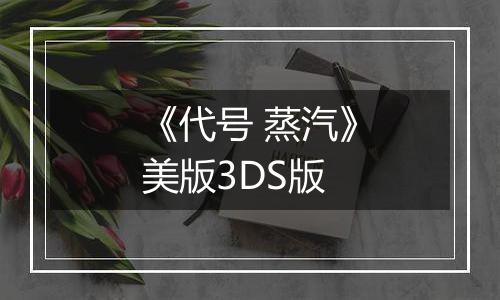 《代号 蒸汽》美版3DS版