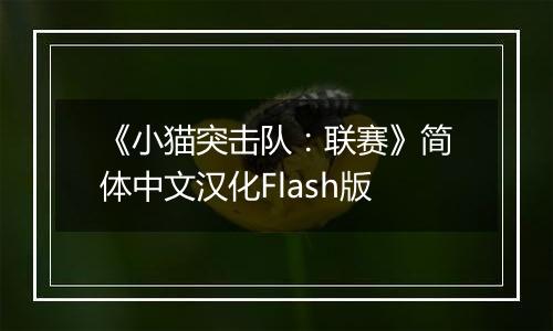 《小猫突击队：联赛》简体中文汉化Flash版