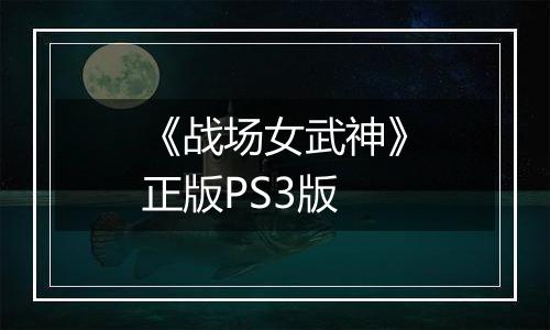 《战场女武神》正版PS3版