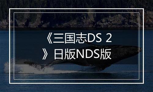 《三国志DS 2》日版NDS版