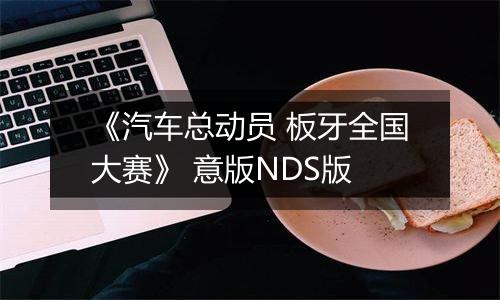 《汽车总动员 板牙全国大赛》 意版NDS版