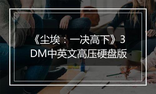 《尘埃：一决高下》3DM中英文高压硬盘版