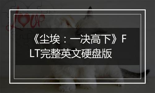 《尘埃：一决高下》FLT完整英文硬盘版