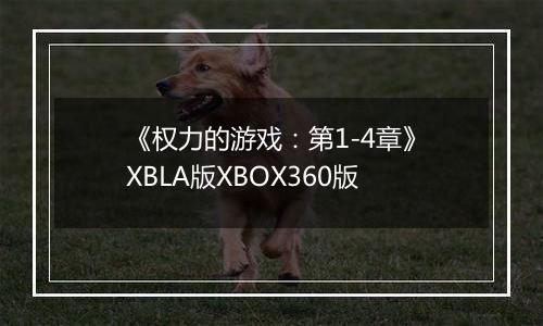 《权力的游戏：第1-4章》XBLA版XBOX360版