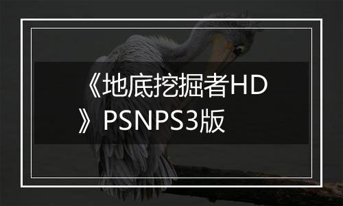 《地底挖掘者HD》PSNPS3版