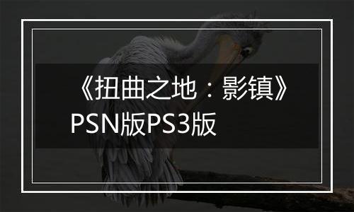 《扭曲之地：影镇》PSN版PS3版