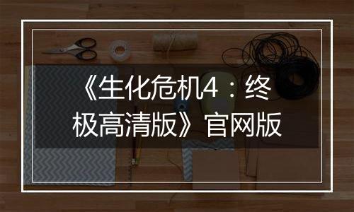 《生化危机4：终极高清版》官网版