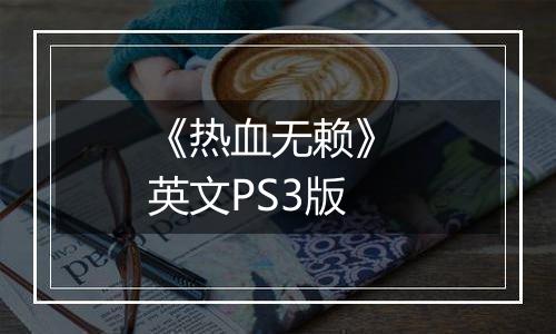 《热血无赖》 英文PS3版