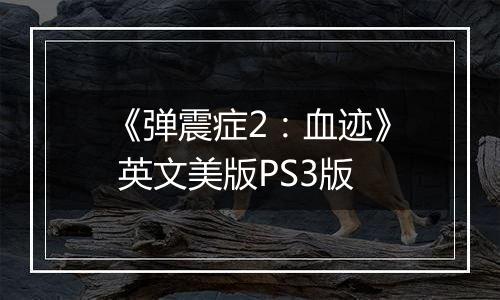 《弹震症2：血迹》 英文美版PS3版