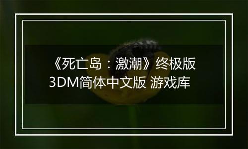 《死亡岛：激潮》终极版 3DM简体中文版 游戏库
