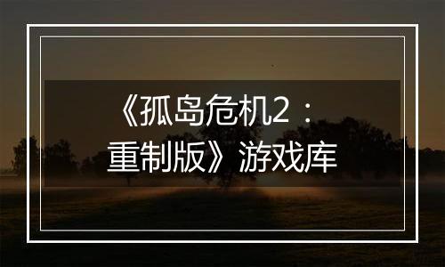 《孤岛危机2：重制版》游戏库