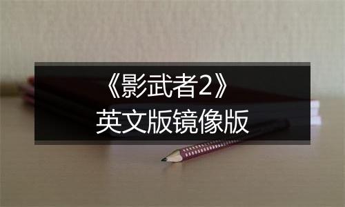 《影武者2》英文版镜像版