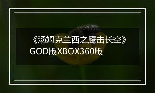 《汤姆克兰西之鹰击长空》GOD版XBOX360版