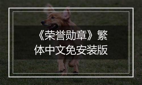 《荣誉勋章》繁体中文免安装版