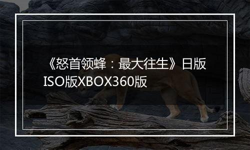 《怒首领蜂：最大往生》日版ISO版XBOX360版