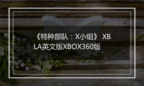 《特种部队：X小组》 XBLA英文版XBOX360版
