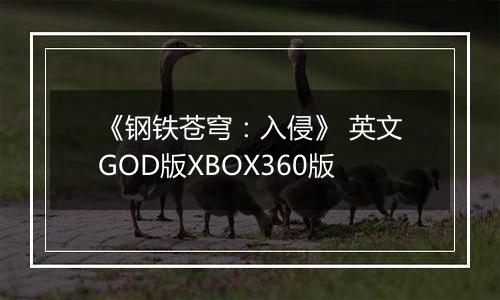 《钢铁苍穹：入侵》 英文GOD版XBOX360版