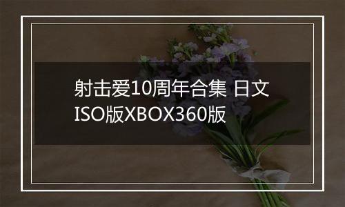 射击爱10周年合集 日文ISO版XBOX360版