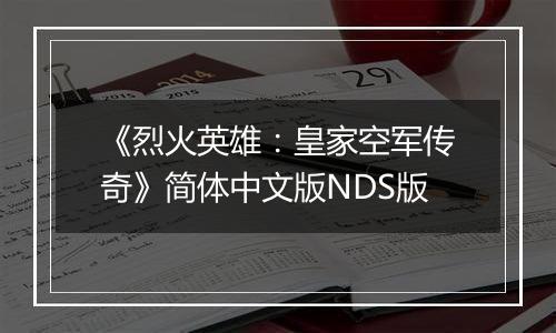 《烈火英雄：皇家空军传奇》简体中文版NDS版
