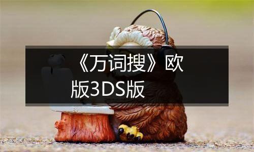 《万词搜》欧版3DS版