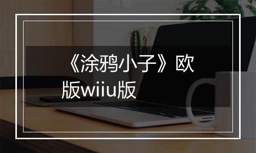 《涂鸦小子》欧版wiiu版