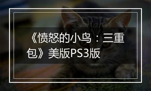 《愤怒的小鸟：三重包》美版PS3版