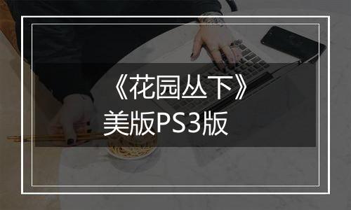 《花园丛下》美版PS3版
