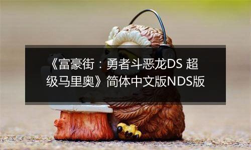《富豪街：勇者斗恶龙DS 超级马里奥》简体中文版NDS版