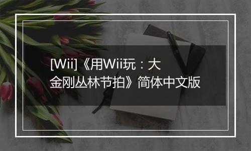 [Wii]《用Wii玩：大金刚丛林节拍》简体中文版