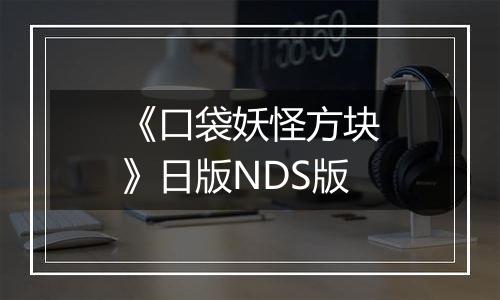 《口袋妖怪方块》日版NDS版